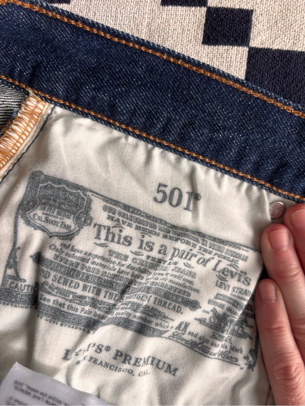 Rigid Levi’s 501s, Super Dark Wash, 26 - Picture 4 of 11